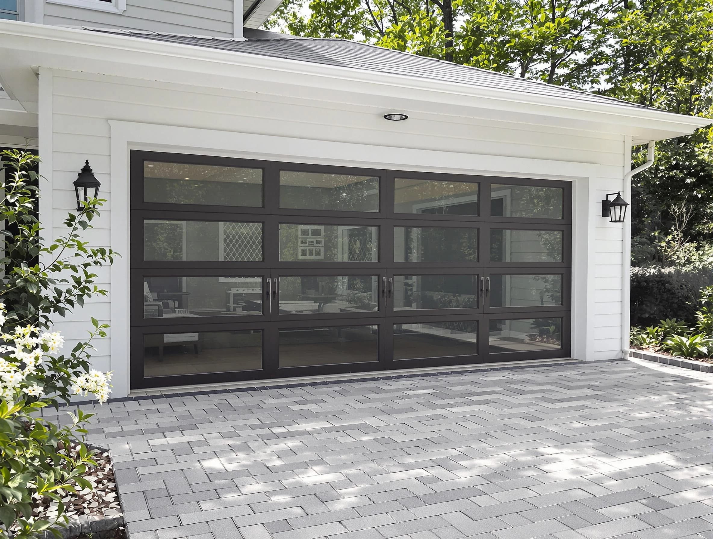 Wakefield Garage Door Repair design specialist presenting custom garage door options to Wakefield homeowner