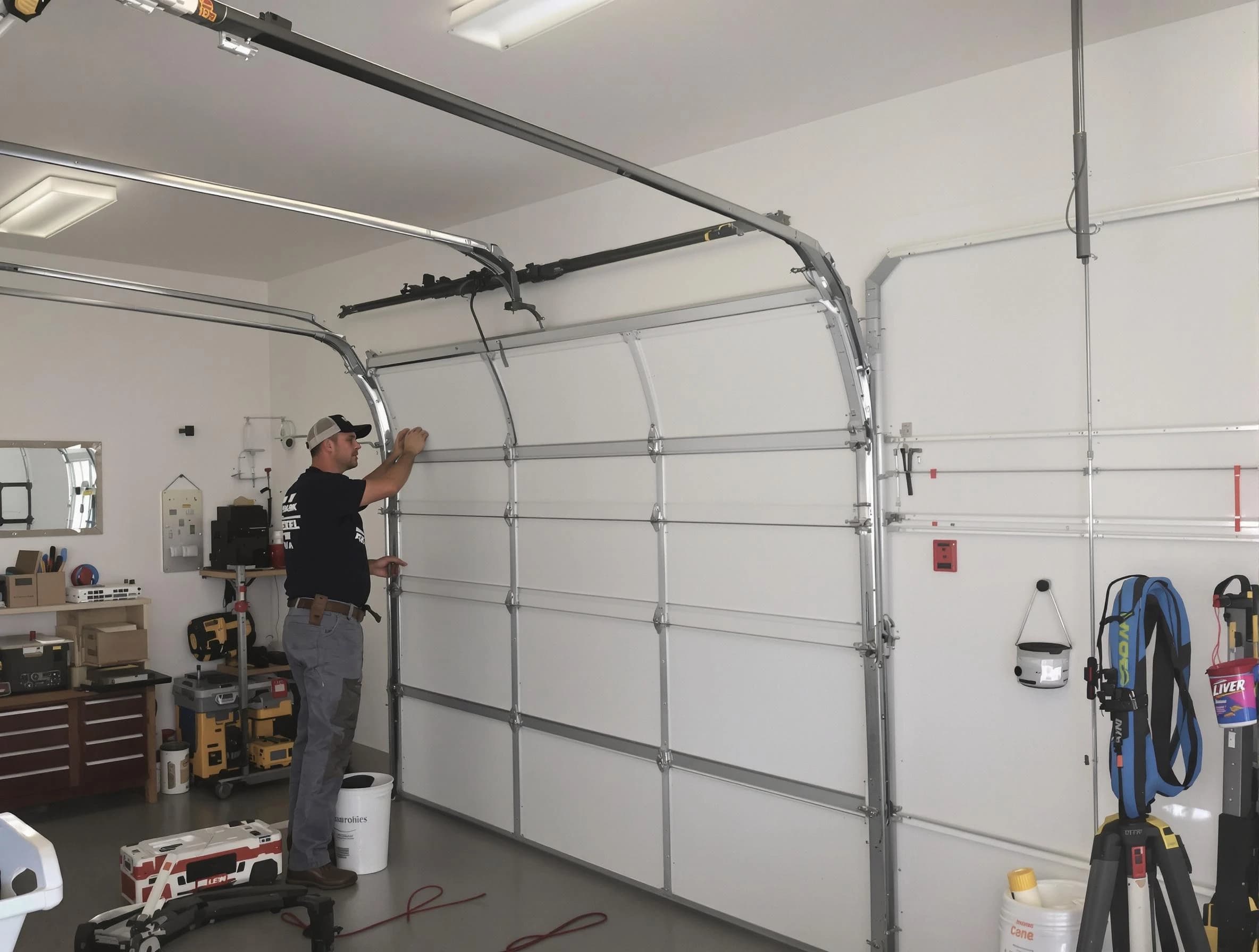 Wakefield Garage Door Repair team installing new garage door in Wakefield