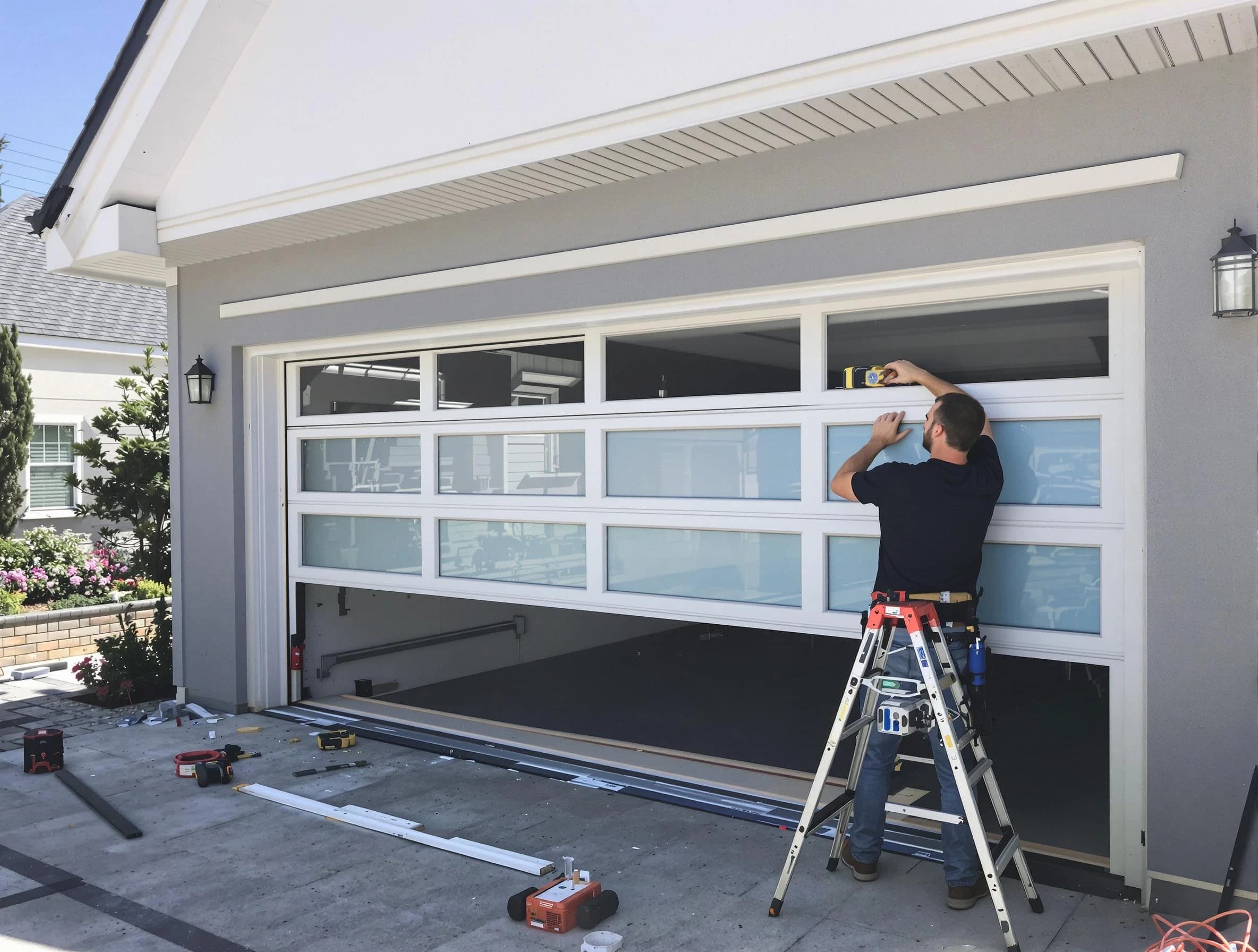 Wakefield Garage Door Repair team performing garage door replacement in Wakefield