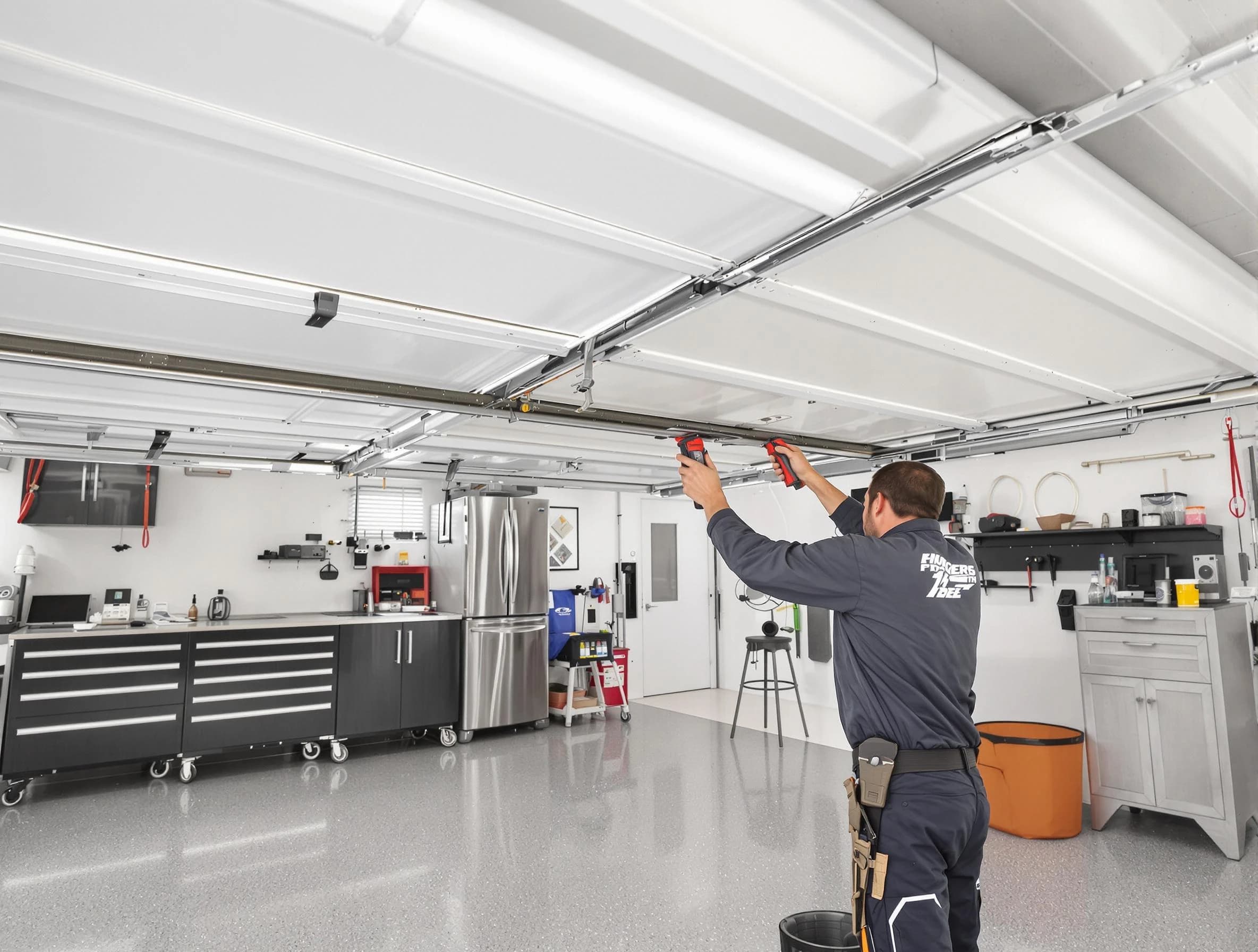 Overhead garage door repair service by Wakefield Garage Door Repair in Wakefield