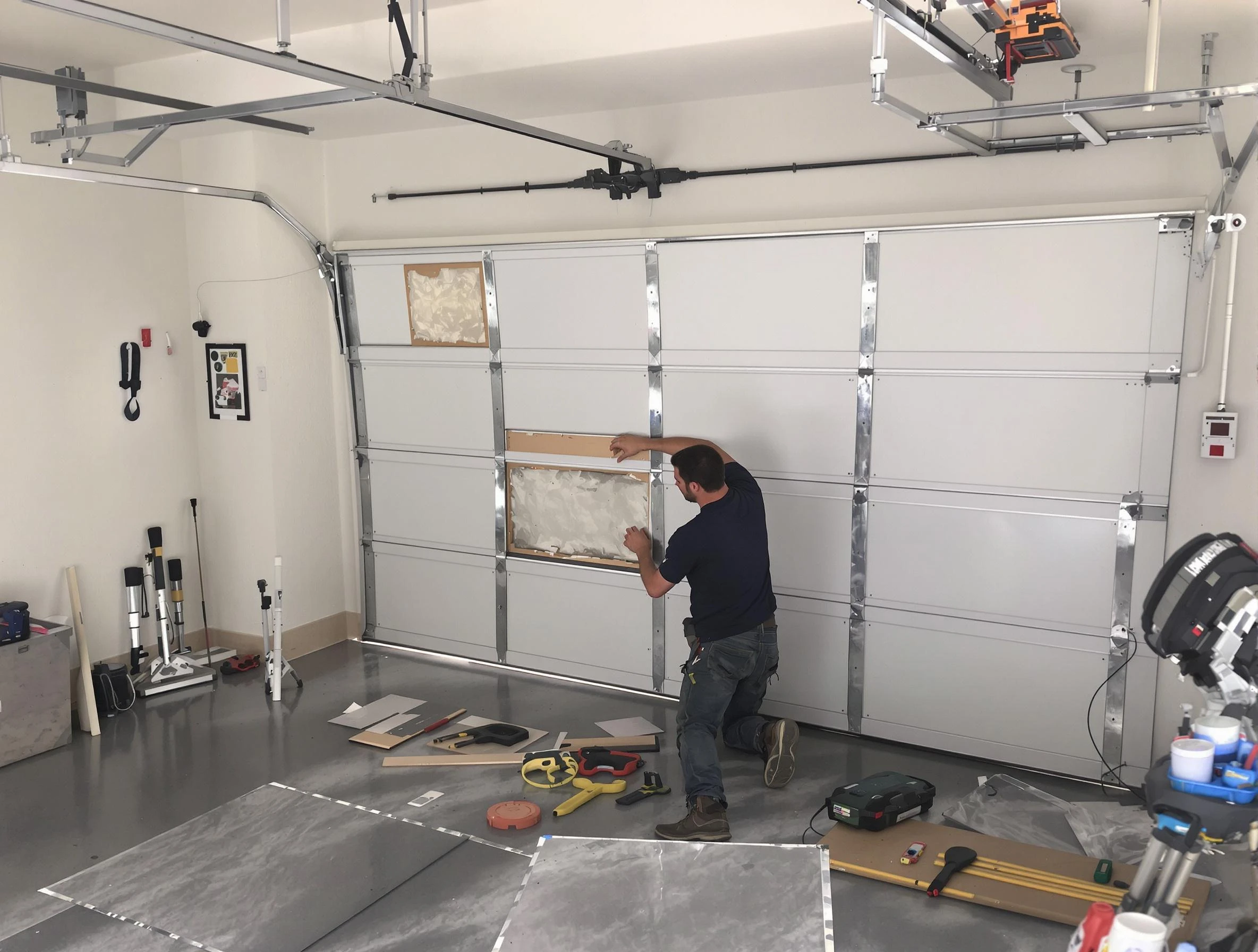 Garage Door Panel Repair in Wakefield