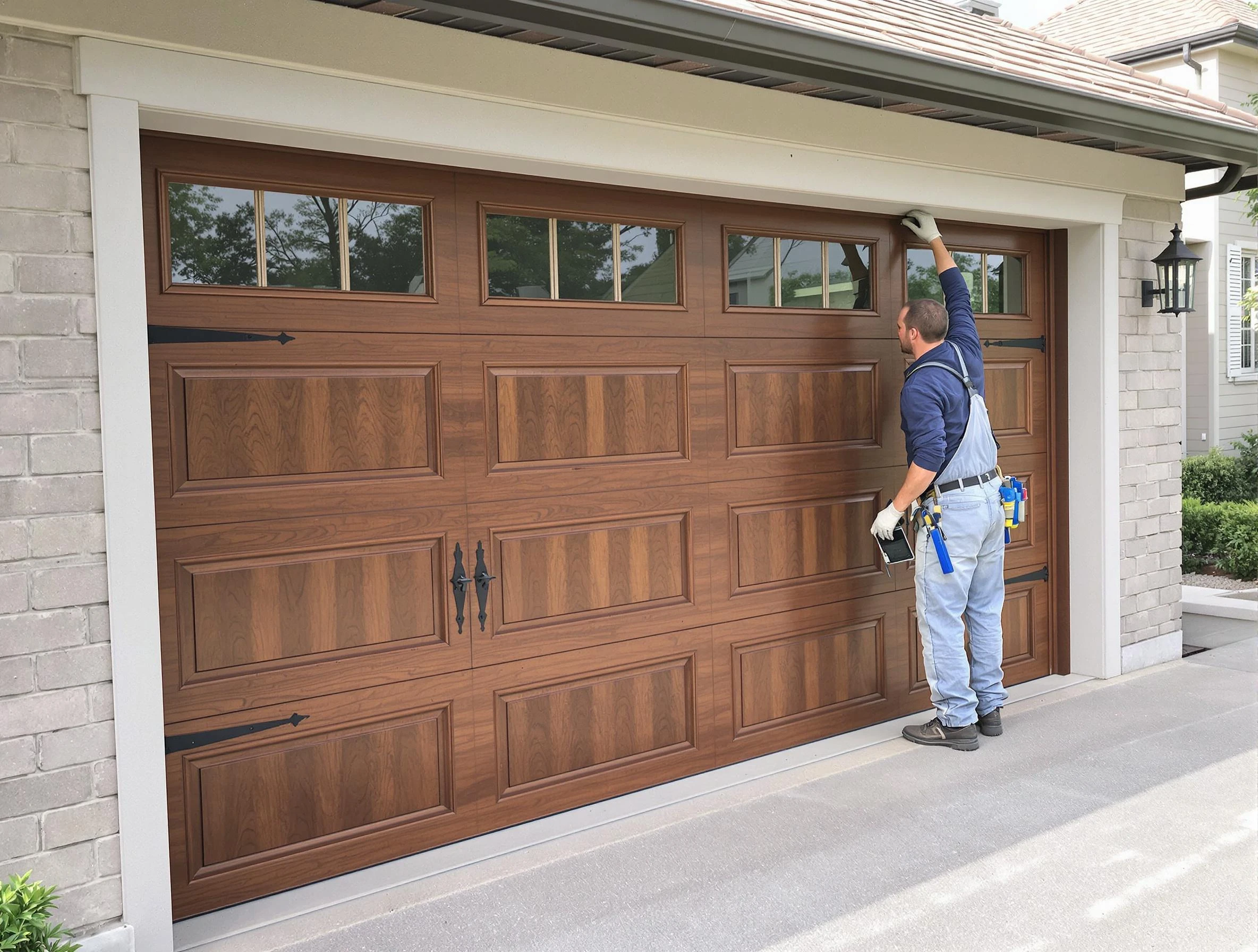 Custom garage door showcase by Wakefield Garage Door Repair in Wakefield