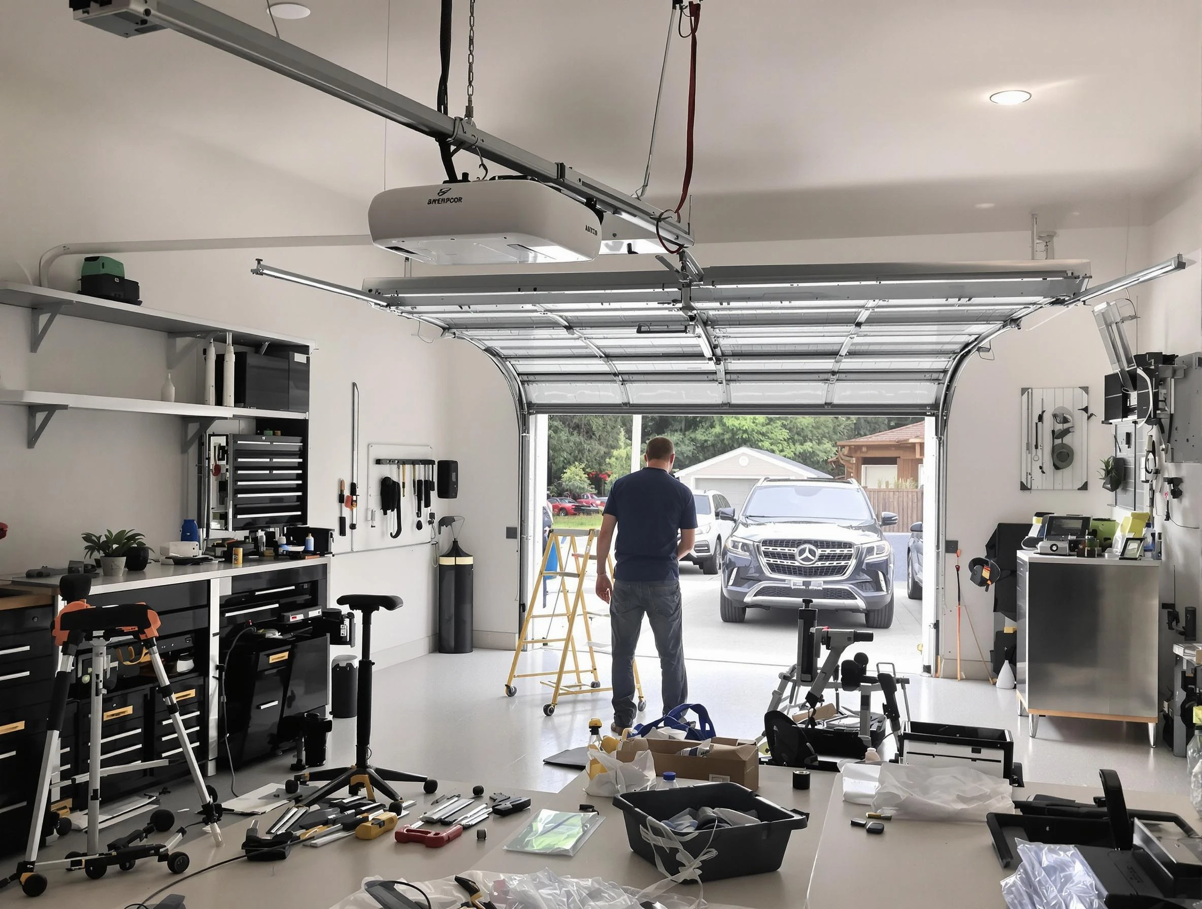 Garage door opener installation by Wakefield Garage Door Repair in Wakefield